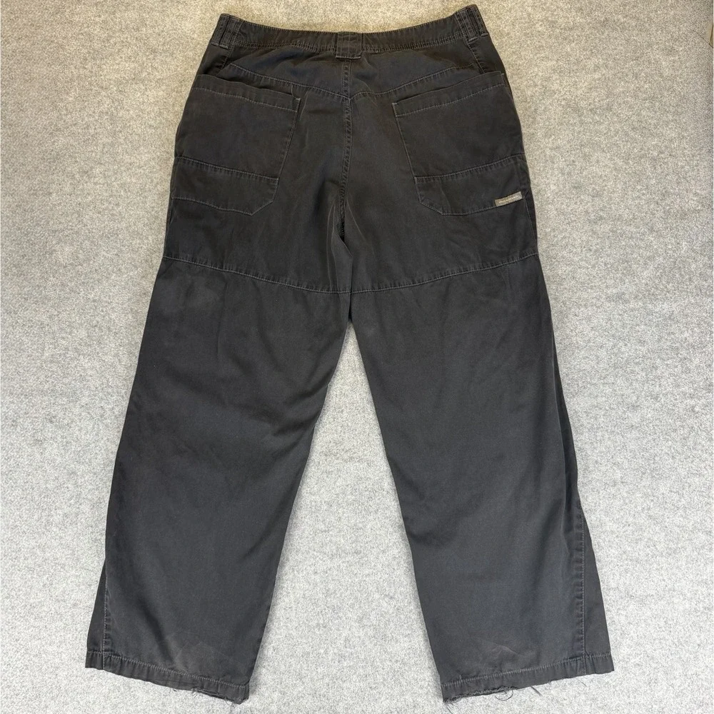 Billabong Vintage Black Cargo Pants Skate Surf Y2K Gorpcore Cotton Mens Size 34